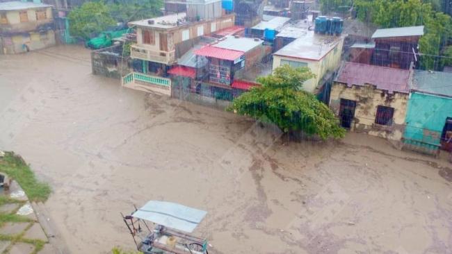 Inundaciones en Santiago de Cuba.