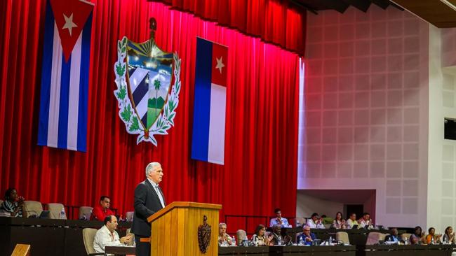 Miguel Díaz-Canel en la clausura de la última reunión de la ANPP.