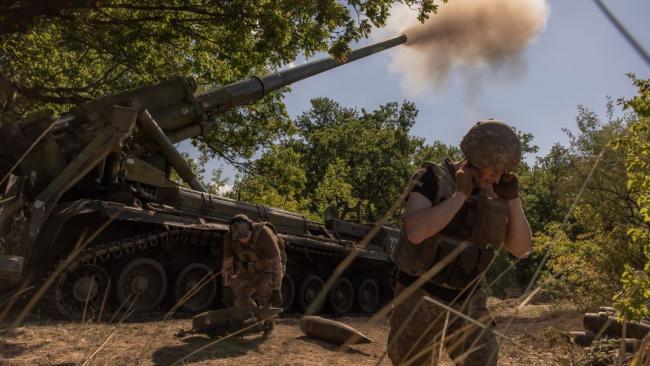 Militares ucranianos en la región de Donetsk.