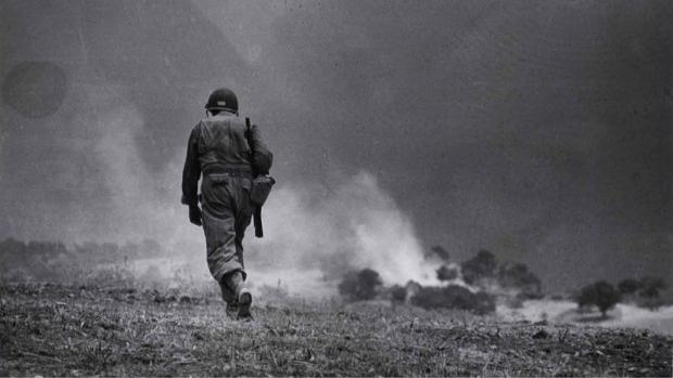 Segunda Guerra Mundial, Italia, foto de Robert Capa.