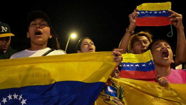 Protestas en las calles de Venezuela.