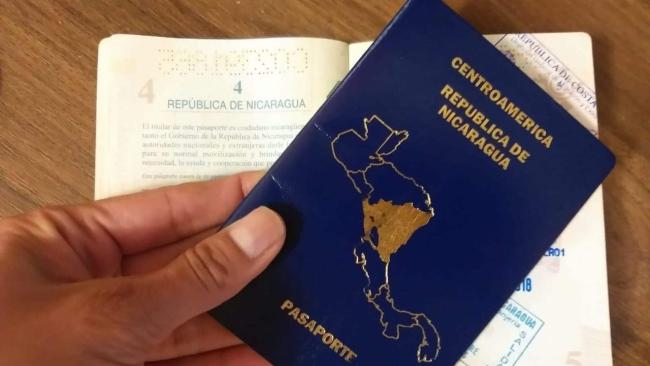 Pasaporte de Nicaragua.