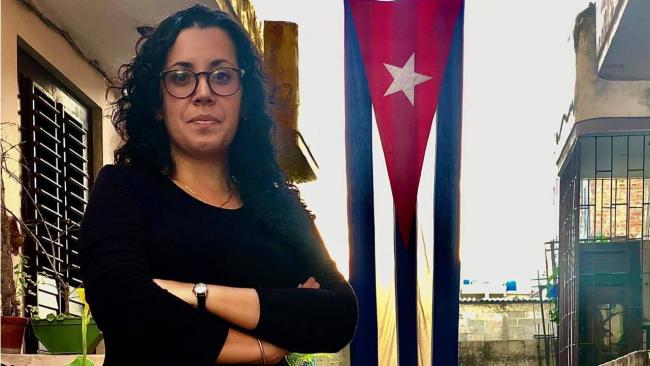 La periodista Camila Acosta, una de las cubanas que expresaron su solidaridad con María Corina Machado.