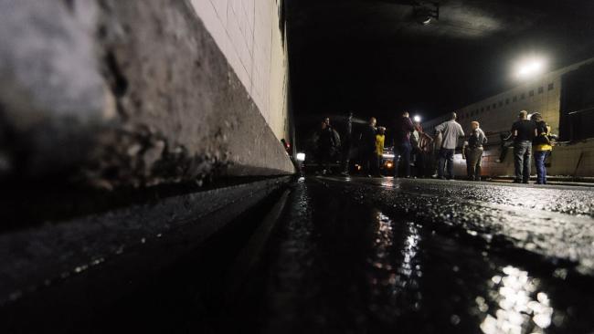 Túnel de la bahía de La Habana cerrado por inundaciones.