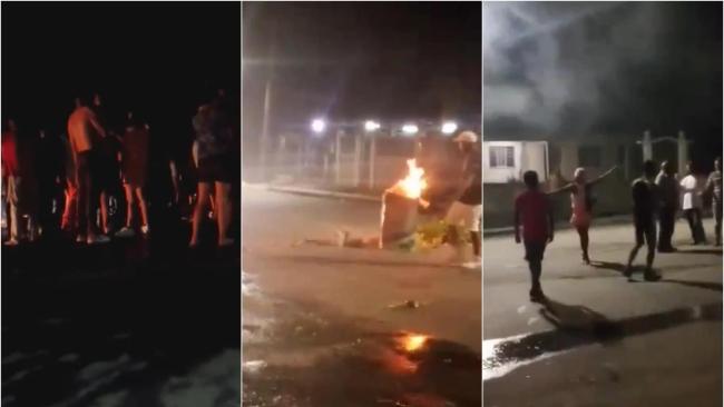 Protestas en San Miguel del Padrón, La Habana.