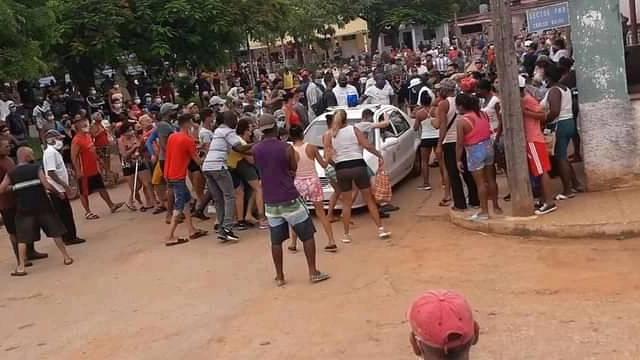 Protesta del 11J en Matanzas.