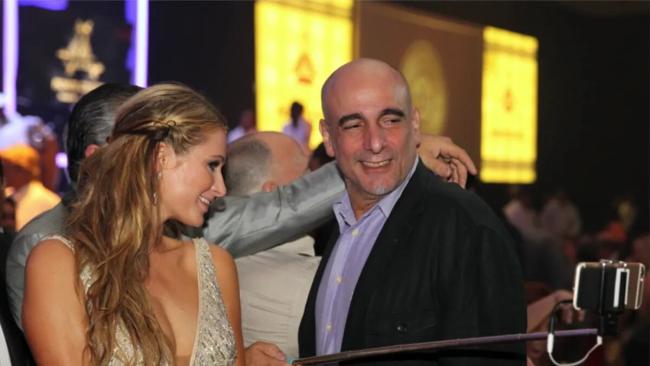 Paris Hilton and Alejandro Castro Soto del Valle in a selfie at Festival del Habano, La Habana, 2015.