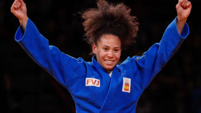 La judoca cubana nacionalizada española Ayumi Leyva.