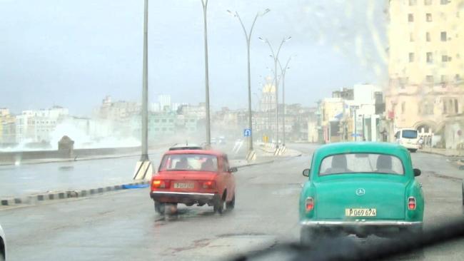 La Habana bajo lluvia.