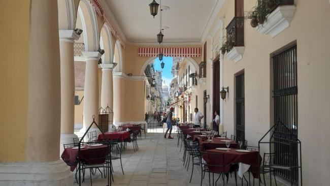 Un restaurante en La Habana.