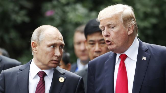 Vladimir Putin y Donald Trump en 2019.