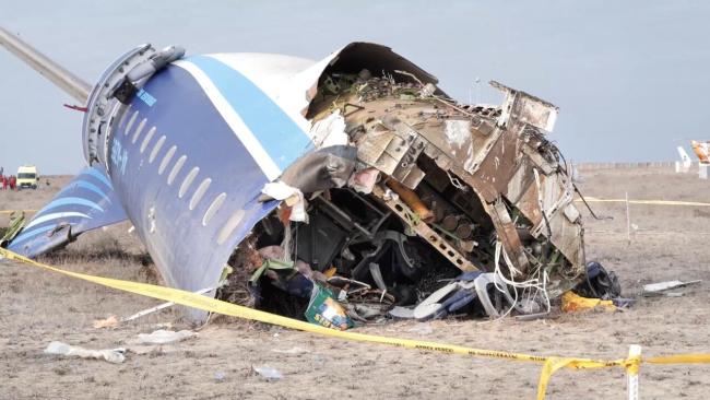 Restos del avión siniestrado.