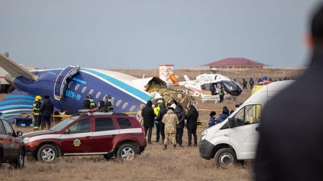 Restos del avión siniestrado.