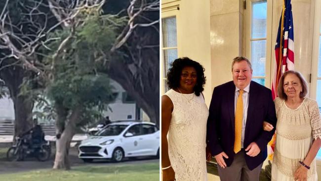 Patrulla frente a la casa de la periodista Camila Acosta y encuentro del diplomático norteamericano Mike Hammer con Berta Soler y Marta Beatriz Roque. 