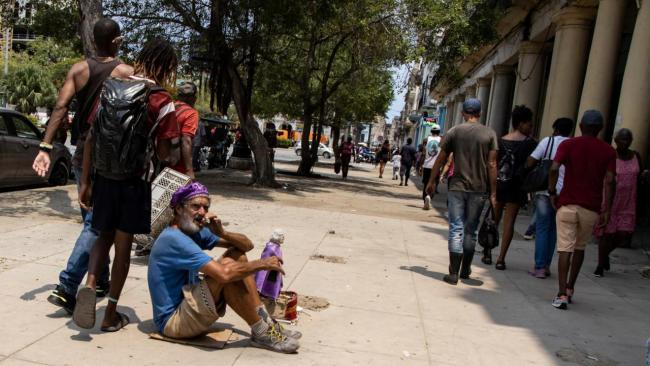 Una calle de La Habana.