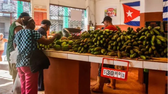 Un mercado en La Habana. 