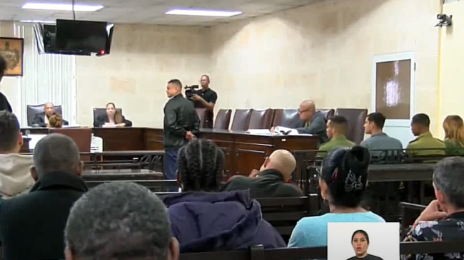 Momento del juicio por narcotráfico celebrado en La Habana.