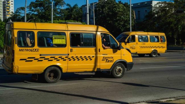 Metrotaxis en La Habana.