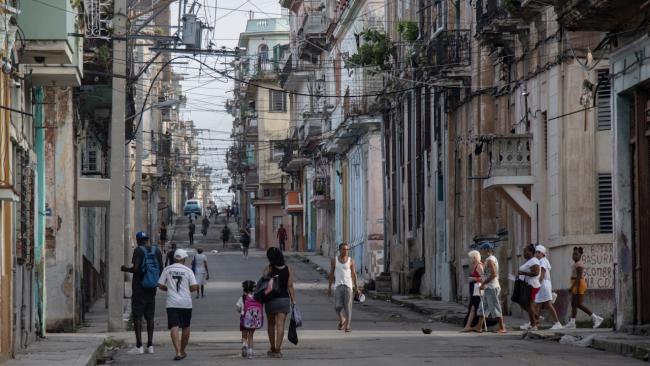 Una calle de La Habana.