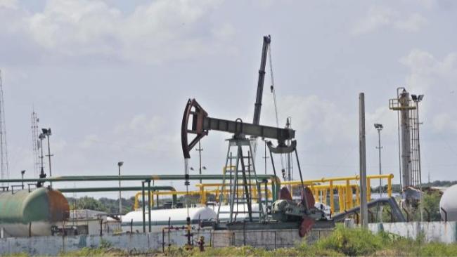 Un pozo de petróleo en Cuba.