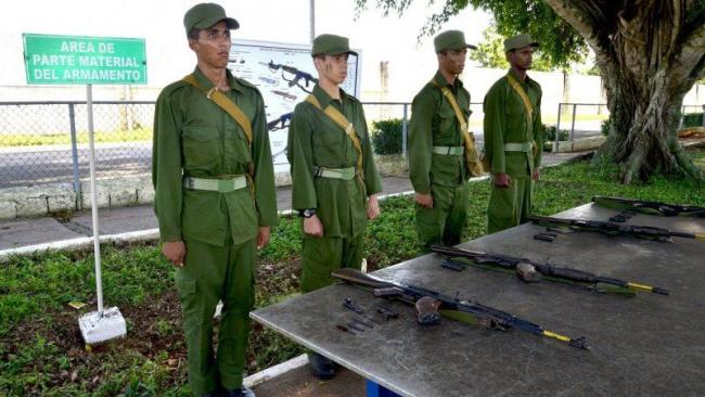 Militares cubanos.