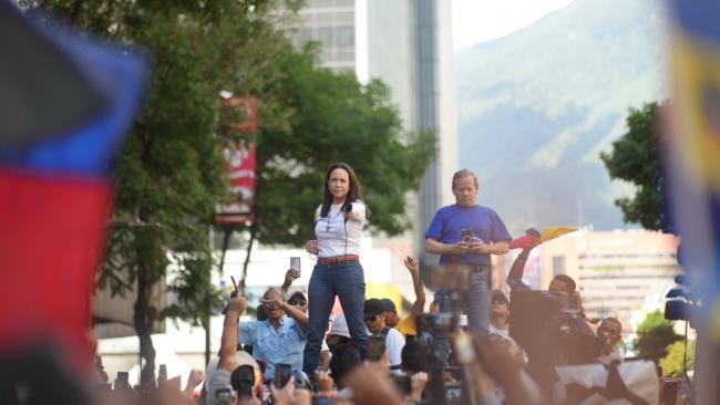 María Corina Machado el jueves 9 de enero en Caracas.