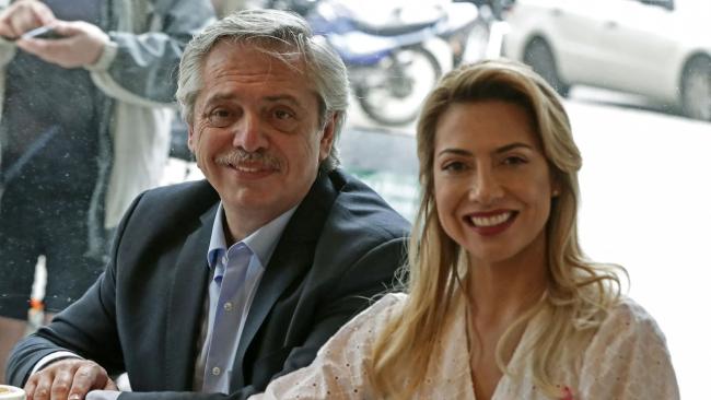 El expresidente argentino Alberto Fernández y su expareja Fabiola Yáñez.