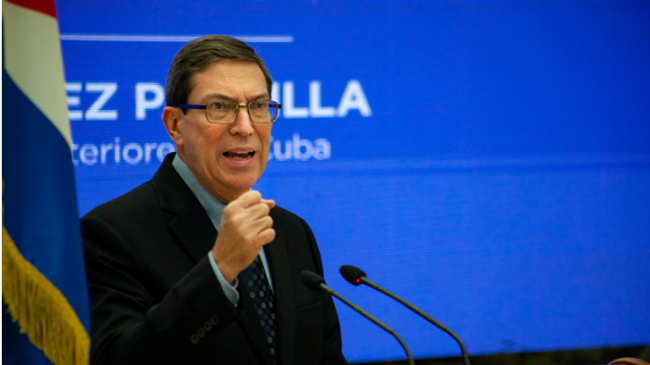 Bruno Rodríguez Parrilla, ministro de Relaciones Exteriores.