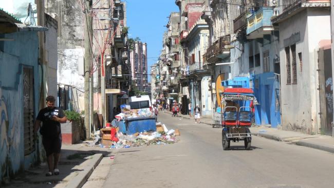 Una calle de La Habana.