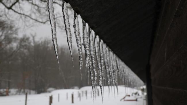 Carámbanos de hielo.