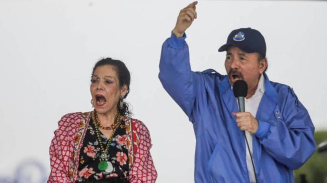 Rosario Murillo y Daniel Ortega.