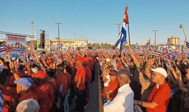 Participantes en la Tribuna Antiimperialista del miércoles en Guantánamo.