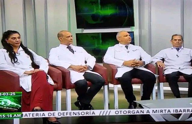 Comparecencia en la TV cubana de funcionarios del MINSAP.
