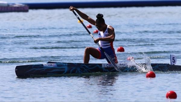 La canoísta Yarisleidis Cirilo, medallista de bronce en París 2024.
