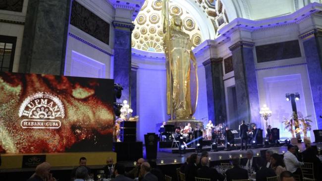 Velada exclusiva del Festival del Habano en el Capitolio de La Habana.