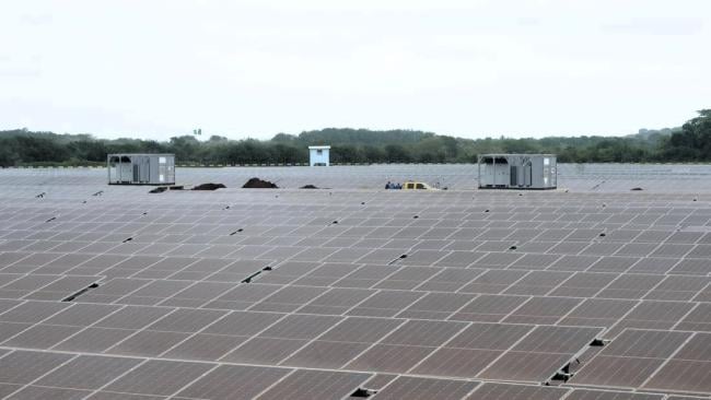 Parque solar inaugurado en Granma el viernes 21 de marzo.