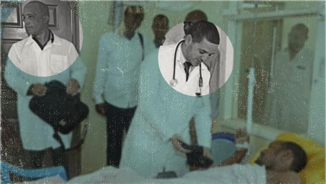 Los médicos cubanos Assel Herrera Correa y Landy Rodríguez Hernández.