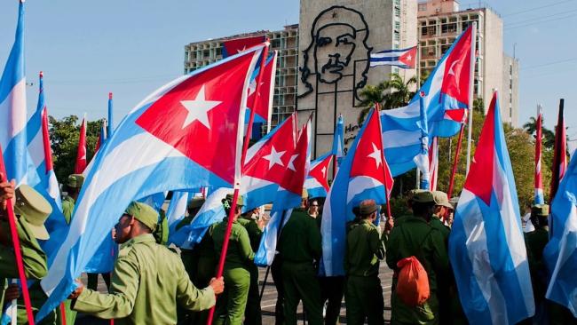 Celebración del Primero de Mayo en La Habana, 2024.