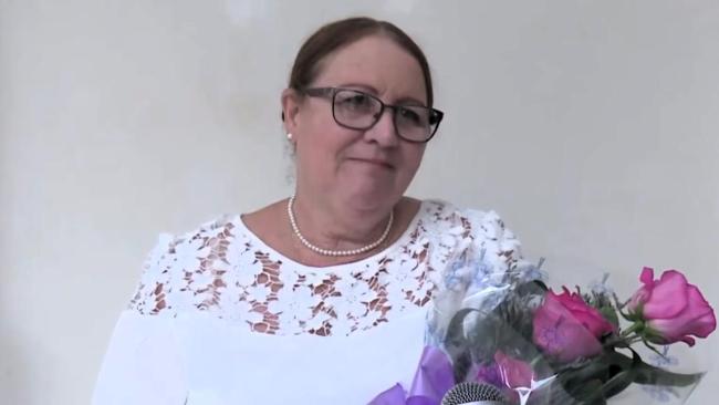 La exjueza cubana Juana Orquídea Acanda Rodríguez en la televisión cubana.