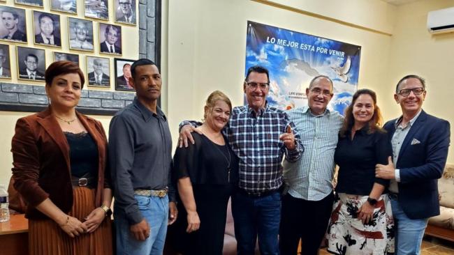 Líderes religiosos cristianos en una reunión en La Habana.