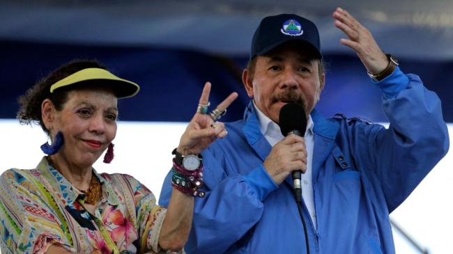 Rosario Murillo y Daniel Ortega.