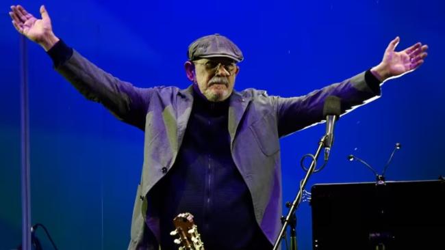 Silvio Rodríguez durante un concierto.