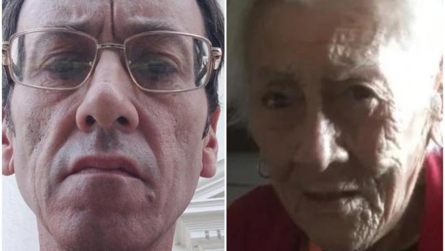 José Gabriel Barrenechea y su madre Zoila Esther Chávez. 