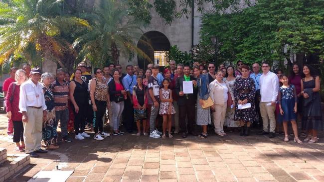 Miembros de la Asociación de Cristianos de Cuba.