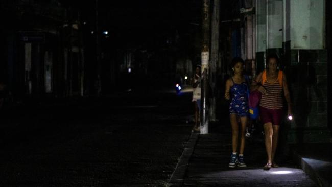 Un apagón en La Habana.