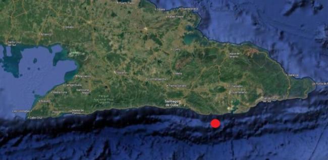 Epicentro del sismo del 2 de mayo de 2025.