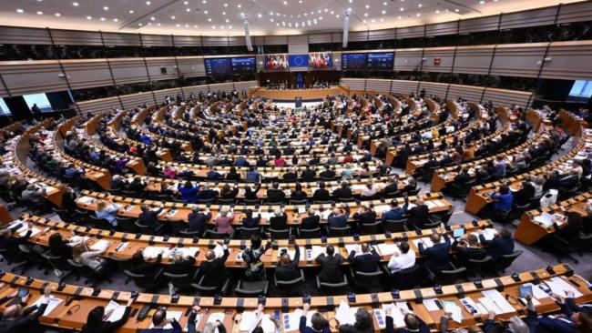 Sesión plenaria del Parlamento Europeo en Bruselas.