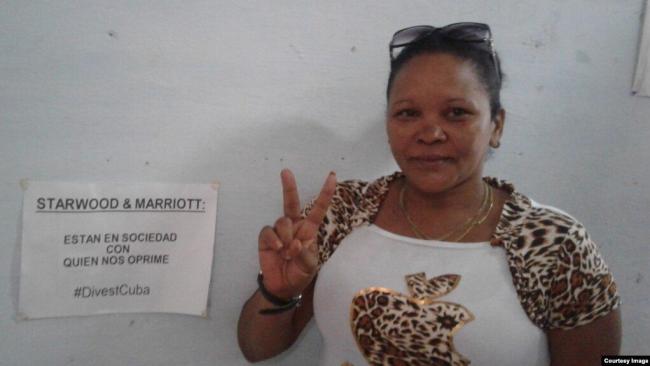La presa política cubana Donaida Pérez Paseiro.