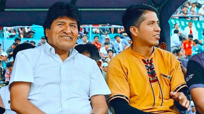 Evo Morales (izq.) y Andrónico Rodríguez en 2022.