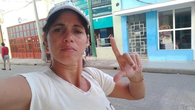 La activista y ex presa política cubana Ienelis Delgado Cue.